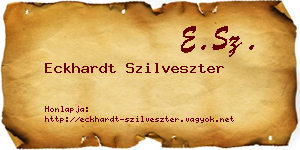 Eckhardt Szilveszter névjegykártya